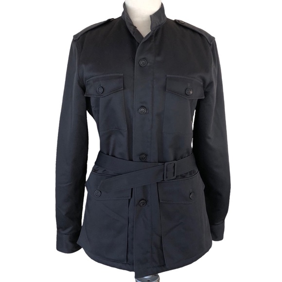 A.P.C. Field Military Sherpa Lined Belted Grey Jacket - Picture 2 of 10